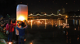 Loy Krathong en Chiang Mai